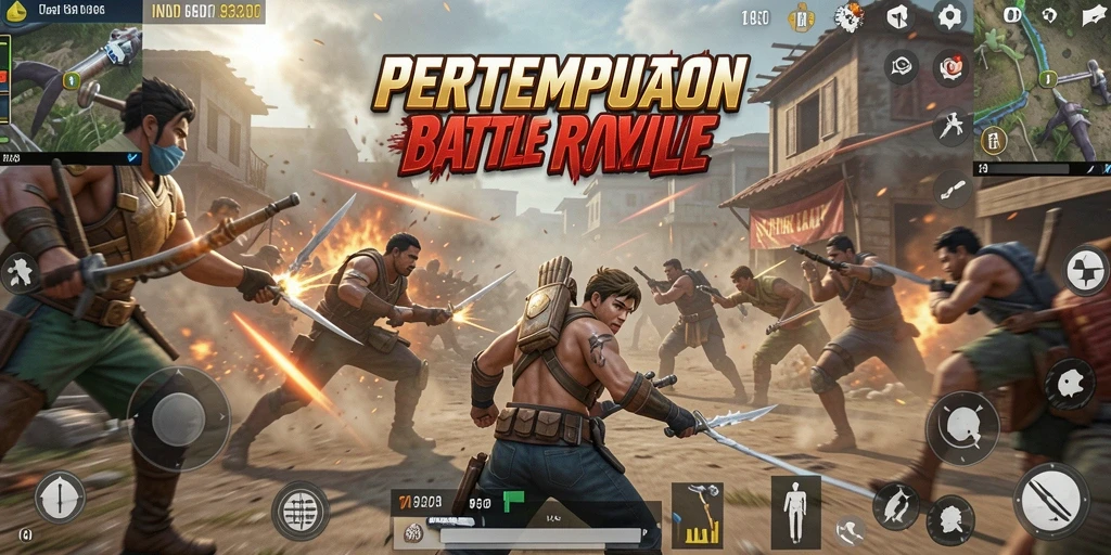 Gameplay seru dan mendebarkan di arena Battle Royale.