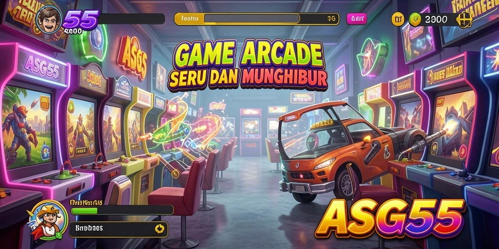 Gameplay seru ASG55 dengan karakter dan level menarik.