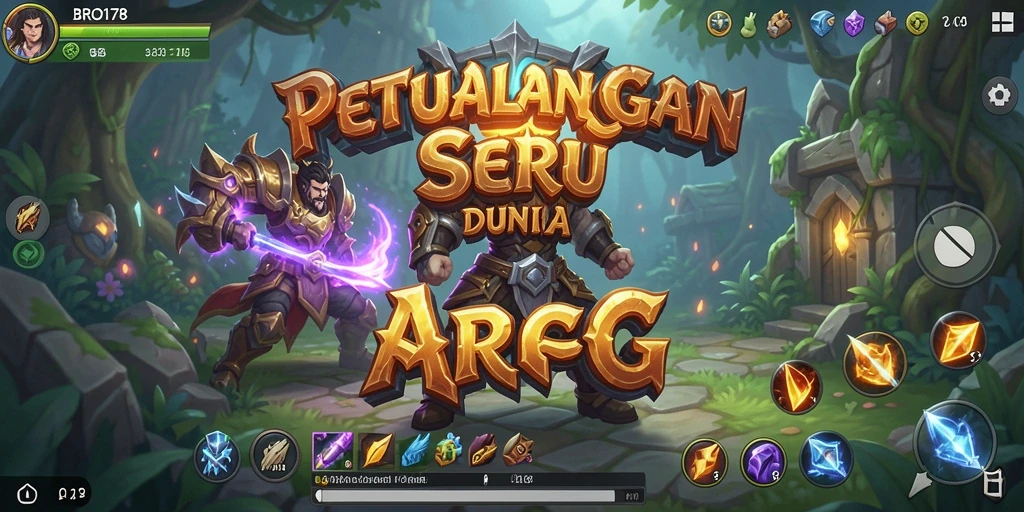 Screenshot menunjukkan gameplay seru dalam BRO178 dengan pertarungan ARPG.