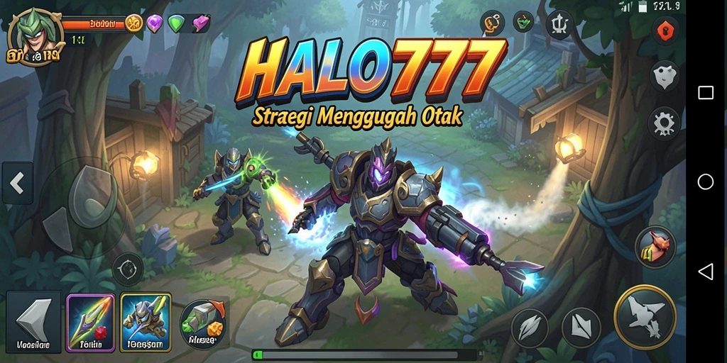Tampilan permainan strategi yang mengasyikkan di HALO777.