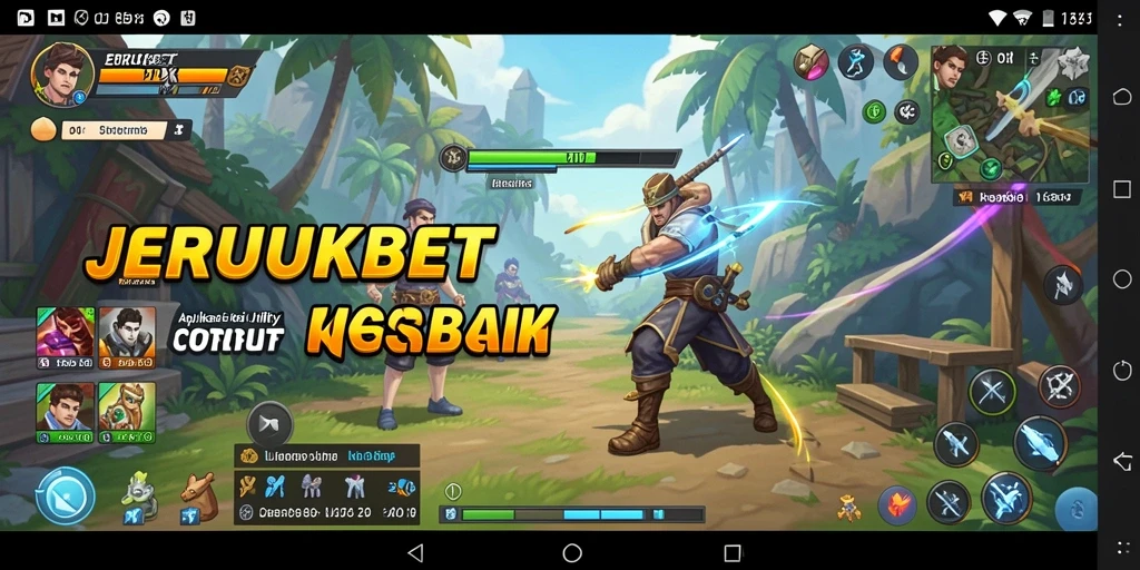 Tampilan antarmuka pengguna JERUKBET yang menarik dan intuitif.