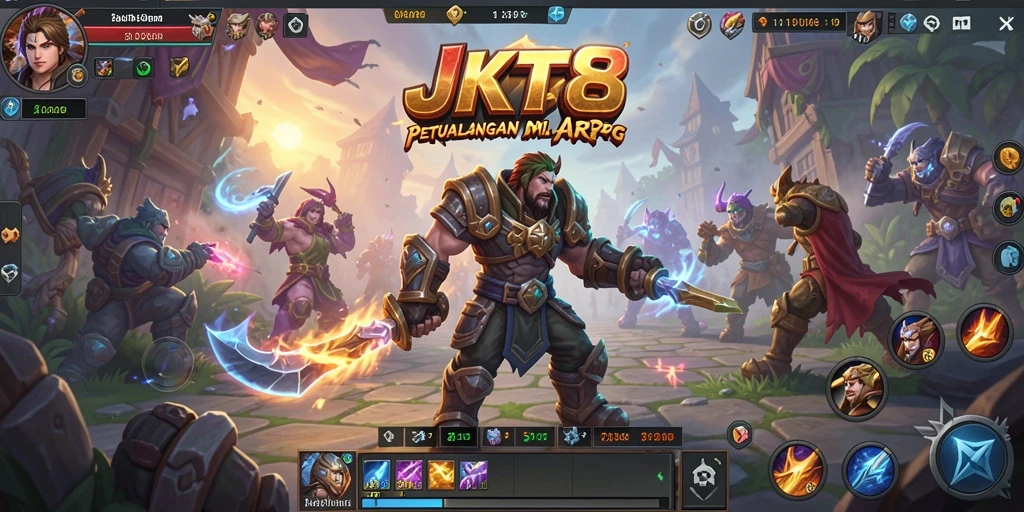 Gameplay JKT8 yang mendebarkan dalam aksi ARPG.