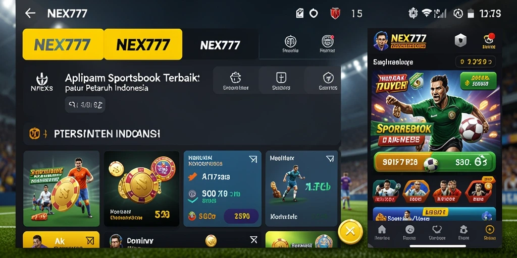Tampilan gameplay NEX777 yang menampilkan berbagai pilihan taruhan olahraga.