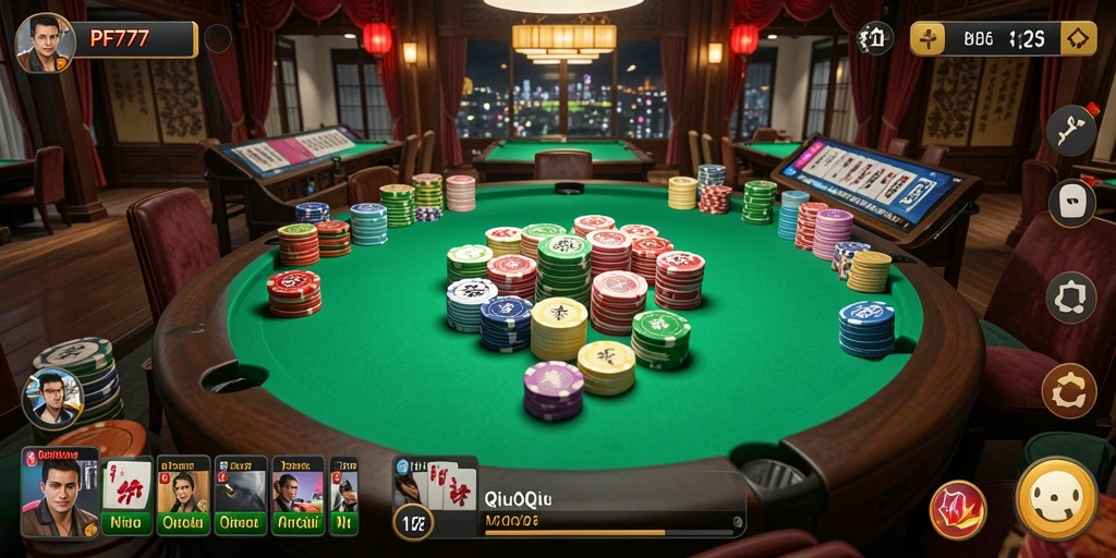 Tampilan gameplay QiuQiu yang seru di PF777.