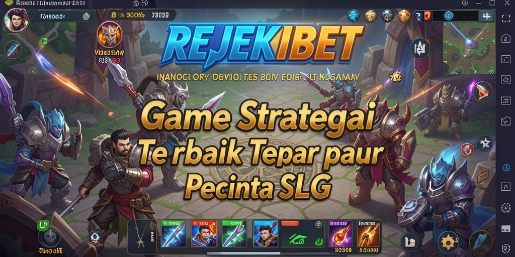 Tangkapan layar utama memperlihatkan aksi seru gameplay SLG di REJEKIBET.