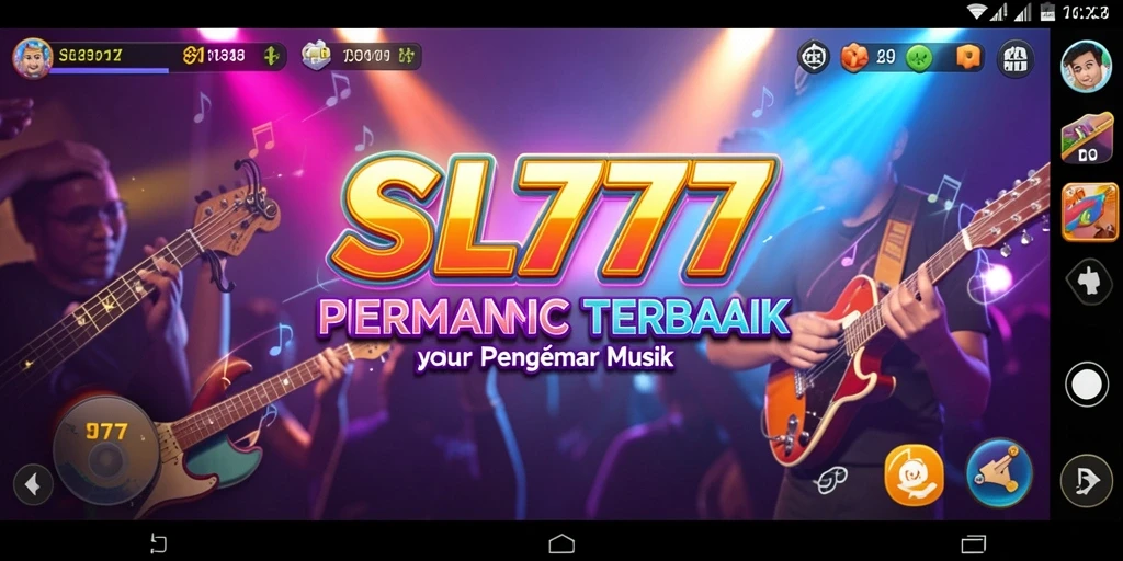Tampilan gameplay SL777 yang interaktif dan berwarna-warni.