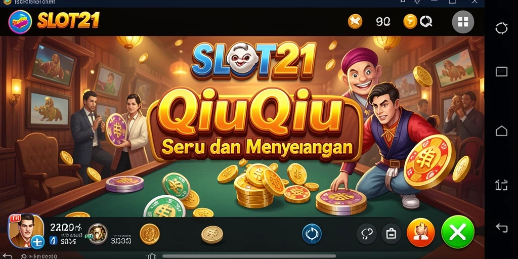 Tampilan gameplay QiuQiu yang seru dan interaktif.